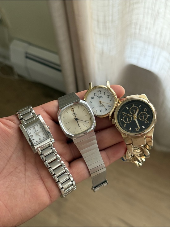 Vintage Mixed  Watch Lot - Gold & Silver Bulova /Timex (not working ) main image 6